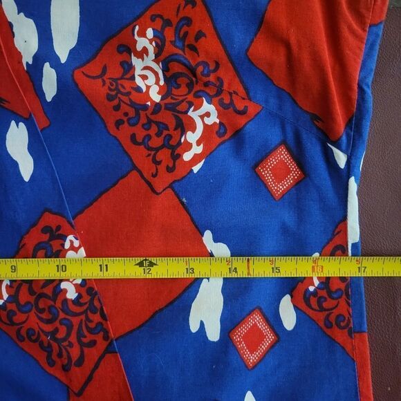 Vintage Handmade Cotton Wrap Front Mini Dress - Picture 12 of 15
